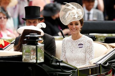 Le prince William et la duchesse Catherine de Cambridge au Royal Ascot, le 15 juin 2016