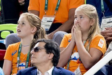 Les princesses Alexia et Catharina-Amalia des Pays-Bas aux JO de Rio, le 15 août 2016