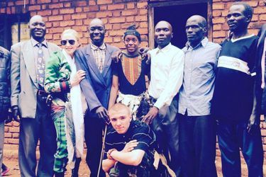 Madonna, Rocco et David au Malawi