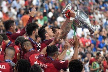 Euro 2016 : La grande joie des joueurs portugais - France - Portugal