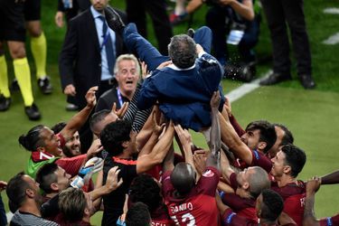 Euro 2016 : La grande joie des joueurs portugais - France - Portugal