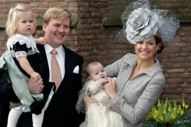 La princesse Maxima des Pays-Bas avec le prince Willem-Alexander et Catharina-Amalia et Alexia, le 19 novembre 2005