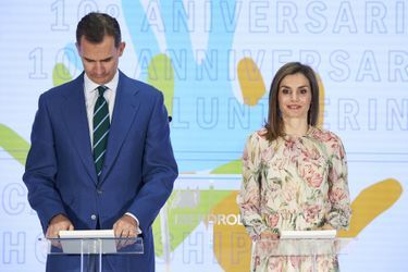 La reine Letizia et le roi Felipe VI d&#039;Espagne à Madrid, le 5 juillet 2016