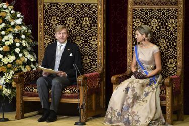 La reine Maxima des Pays-Bas avec le roi Willem-Alexander, le 15 septembre 2015
