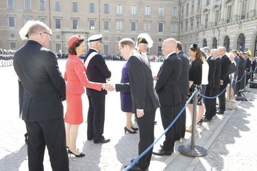 La reine Silvia de Suède à Stockholm, le 10 mai 2016