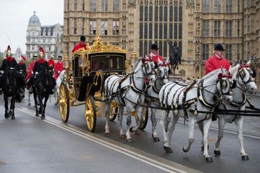 Le carrosse de la reine Elizabeth II à Londres, le 18 mai 2016