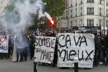 Manifestation contre la loi travail à Paris, le 17 mai 2016.