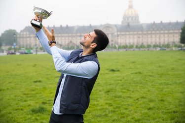 Novak Djokovic et son trophée