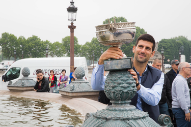Novak Djokovic, place de la Concorde