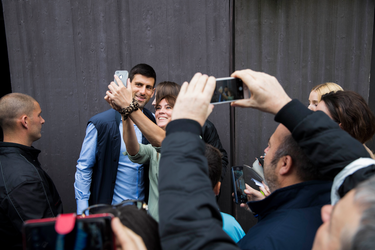 Selfie avec Novak Djokovic