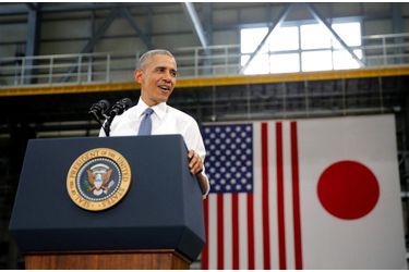 Barack Obama sur la base militaire d'Iwakuni