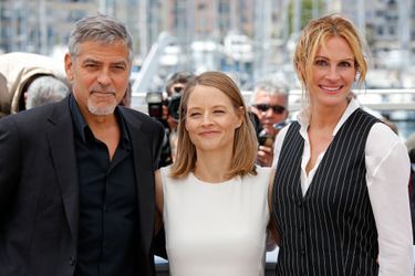 George Clooney, Jodie Foster et Julia Roberts à Cannes pour le film Money Monster