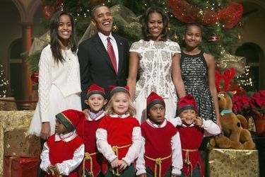La famille Obama, en décembre 2013.
