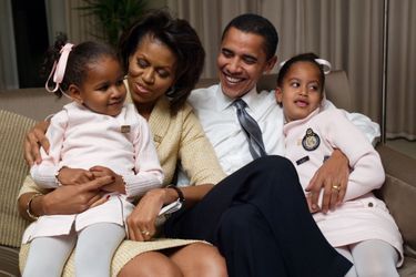 La famille Obama, en novembre 2004.