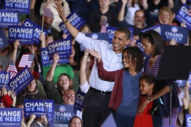 La famille Obama, en novembre 2008.