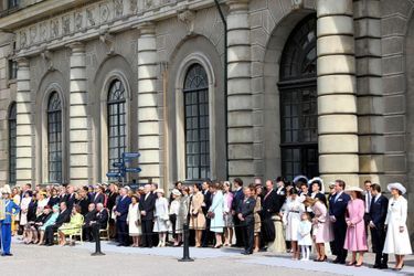 La famille royale de Suède et ses invités à Stockholm, le 30 avril 2016