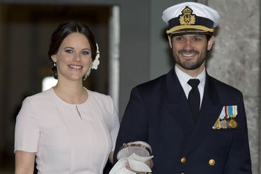 La princesse Sofia et le prince Carl Philip de Suède à Stockholm, le 30 avril 2016