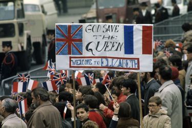 La reine Elizabeth II, très attendue pour sa visite officielle en France, en mai 1972