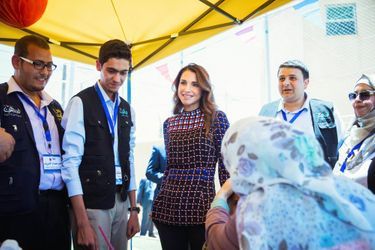 La reine Rania de Jordanie à Amman, le 12 juin 2016