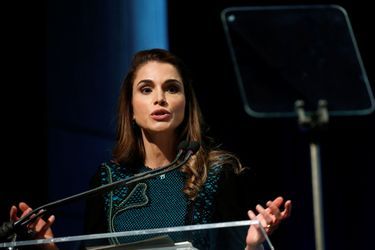 La reine Rania de Jordanie à Washington, le 15 avril 2016