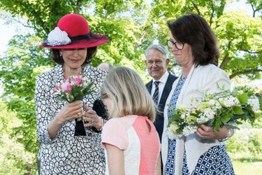 La reine Silvia de Suède à Stockholm, le 30 mai 2016