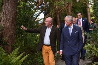 Le prince Charles dans le parc national de Glenveagh, le 25 mai 2016