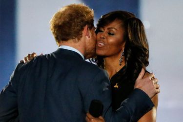 Le prince Harry et Michelle Obama à Orlando, le 8 mai 2016