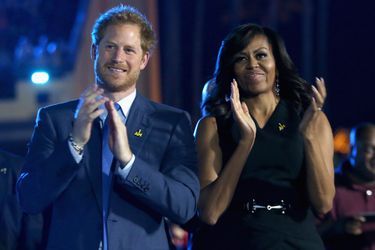 Le prince Harry et Michelle Obama à Orlando, le 8 mai 2016