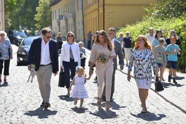 Les princesses Madeleine et Leonore de Suède et Christopher O&#039;Neill à Visby sur l&#039;île de Gotland, le 3 juin 2016