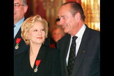 Sylvie Vartan et Jacques Chirac, en novembre 1998