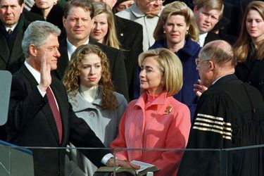 A la seconde prestation de serment de Bill Clinton, le 20 janvier 1997