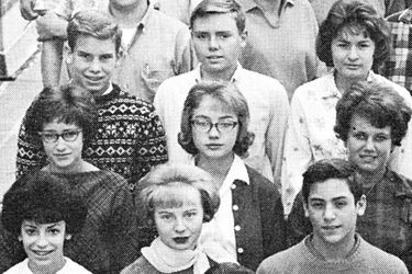 Hillary Clinton à son lycée de park Ridge (Illinois) en 1962 
