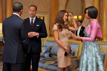 Kate et William avec Michelle et Barack Obama à Londres, le 24 mai 2011