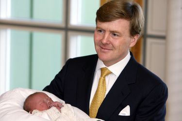 La princesse Ariane avec son père Willem-Alexander, le 11 avril 2007