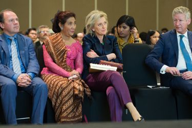 La princesse Astrid de Belgique à Jakarta, le 16 mars 2016