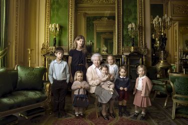 La princesse Charlotte, photo officielle des 90 ans de la reine Elizabeth II diffusée le 21 avril 2016