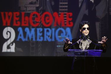 Le chanteur Prince à l'Apollo Theater de New York, en octobre 2010.