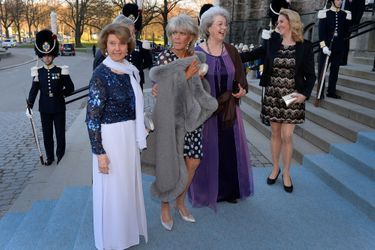 Les princesses Désirée, Birgitta et Christina de Suède, soeurs de Carl XVI Gustaf, à Stockholm le 29 avril 2016