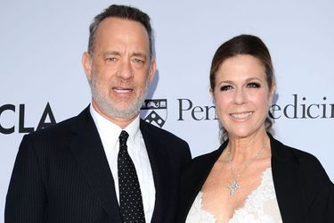 Tom Hanks et son épouse Rita Wilson à Los Angeles, le 13 avril 2016