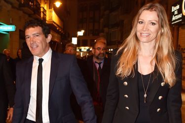 Antonio Banderas et Nicole Kimpel, le 20 mars 2016 à Malaga 