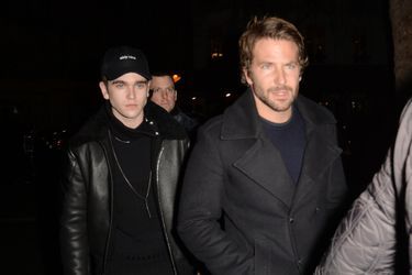 Gabriel-Kane Day-Lewis et Bradley Cooper à Paris le 6 mars 2016