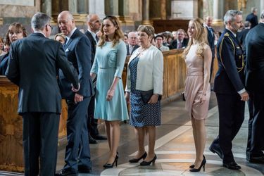La famille de la princesse Sofia de Suède à Stockholm, le 22 avril 2016