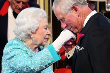 La reine Elizabeth II et le prince Charles à Windsor, le 15 mai 2016