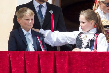 Le prince Sverre Magnus et la princesse Ingrid Alexandra de Norvège à Oslo, le 17 mai 2016