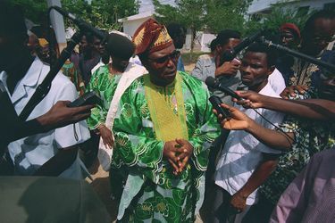 Nicéphore Soglo arrive en tête du 2e tour des élections présidentielles en Mars 1996