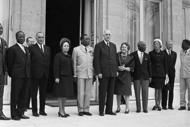 Visite officielle du chef de l'état béninois , Christophe Sogo, en France le 21 novembre 1967