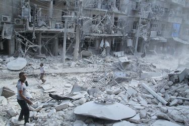 A Alep, la vie en ruines, le 17 septembre 2015