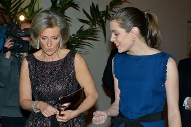 Charlotte Casiraghi et la princesse Astrid de Belgique à Bruxelles, le 30 janvier 2016