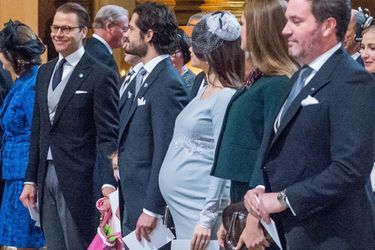 La cérémonie en la chapelle du palais, en présence de la famille royale de Suède