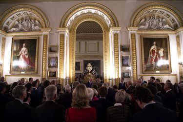 Le prince Charles à une réception de la société anglo-omanaise à Londres, le 27 janvier 2016